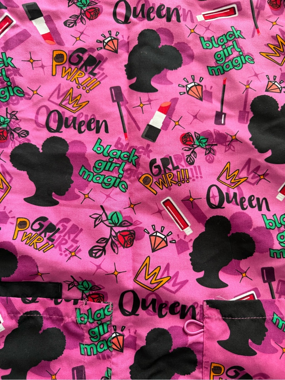 Black girl magic scrub top